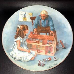 Sandra Kuck Numbered Plate 1Year Production 1981 “grandpa And The Doll House”